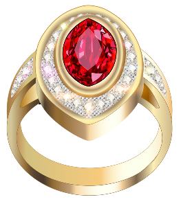 a ruby and diamond ring 